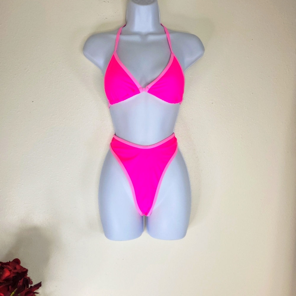 🤑 4for$20 Closet Blowout!  Neon Pink Bikini Set